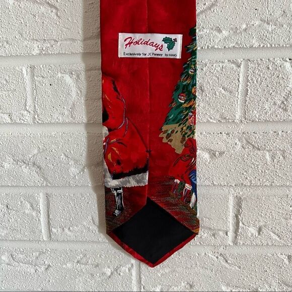 🚨4/$25 VINTAGE Christmas Silk Tie - Picture 5 of 8